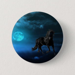 Fantasy horse 2 inch round button