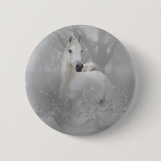 Fantasy Horse 2 Inch Round Button (Front)