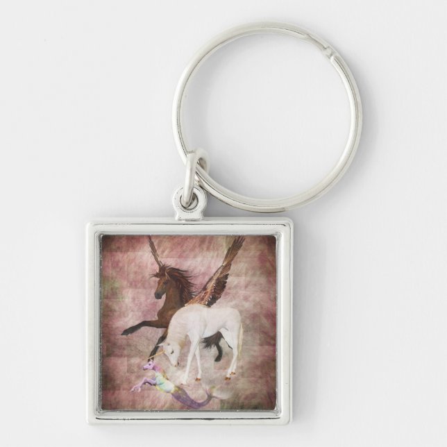 Fantasy Horses Keychain (Front)