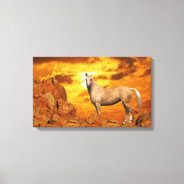 Fantasy Horses: Mountain Canvas Print (Front)