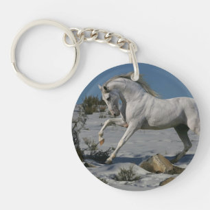 Fantasy Horses: Snow King Keychain