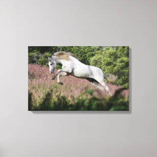 Fantasy Horses: Spring Gallop Canvas Print