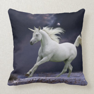Fantasy Horses: Unicorn Throw Pillow
