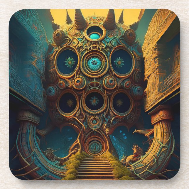 Fantasy Image: Entrance To Mysterious Chamber Coaster (Front)