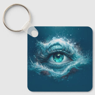 Fantasy Image - Old Blue Eyes Keychain