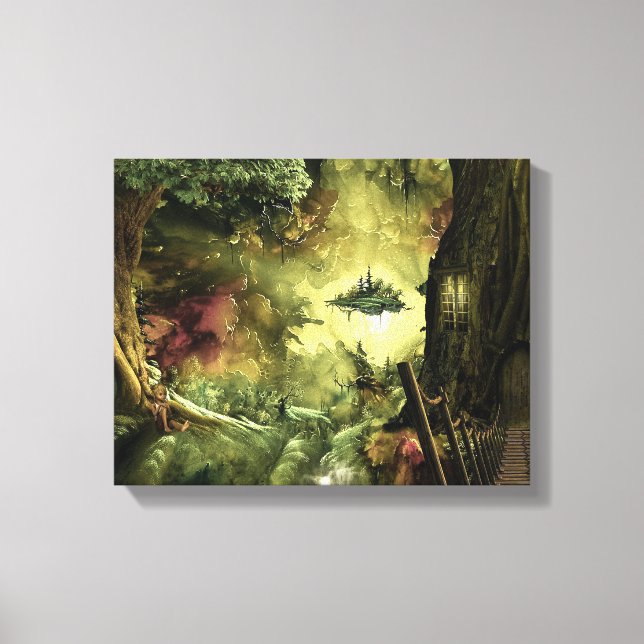 Fantasy in the Amazon Canvas Print (Front)