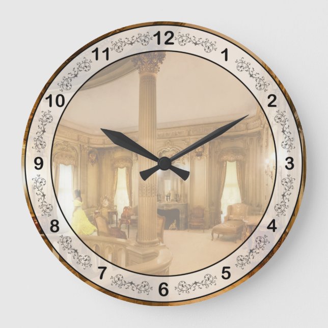 Fantasy - In the ivory tower Large Clock (Front)