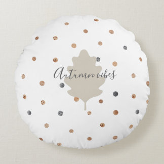 Fantasy-inspired botanical elements round pillow