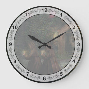 Fantasy - Into the night Large Clock