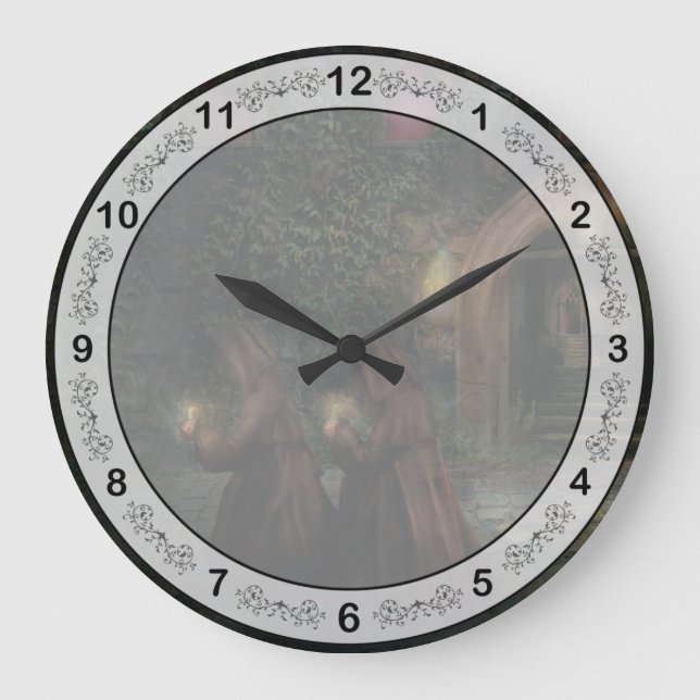 Fantasy - Into the night Large Clock (Front)