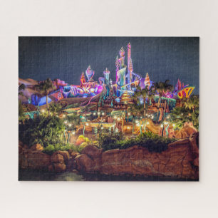 Fantasy island art jigsaw puzzle, colourful puzzle