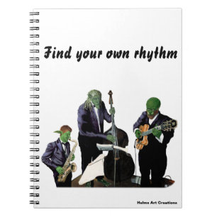 Fantasy Jazz Blues Musicians Music Art Notebook