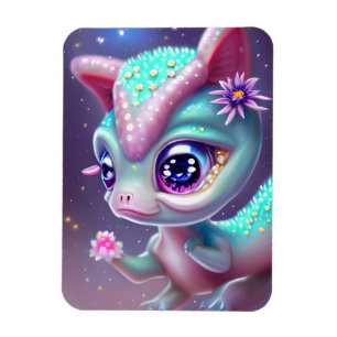 Fantasy Kawaii cute and adorable baby dinosaur  Magnet