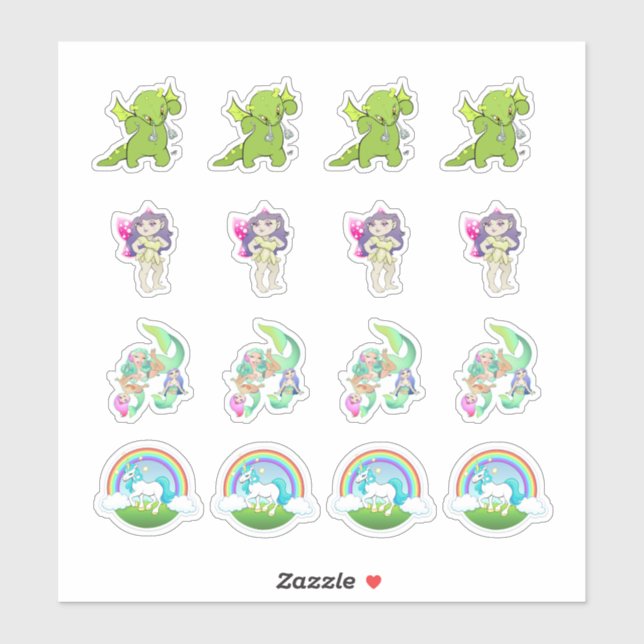 Fantasy Land Collection Kiss-Cut Stickers (Sheet)