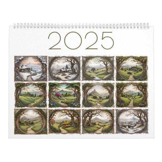 Fantasy Landscape 2025 Calendar (Cover)