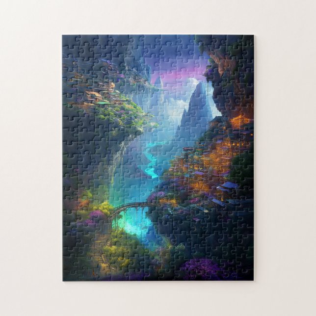 Fantasy Landscape Colourful Surreal  Jigsaw Puzzle (Vertical)