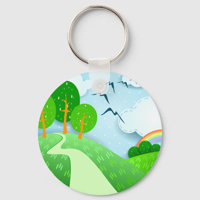 Fantasy landscape, keychain (Front)