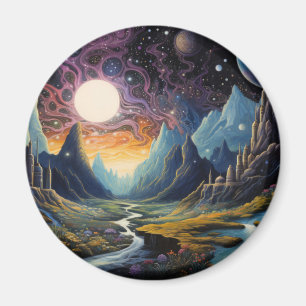 Fantasy landscape magnet
