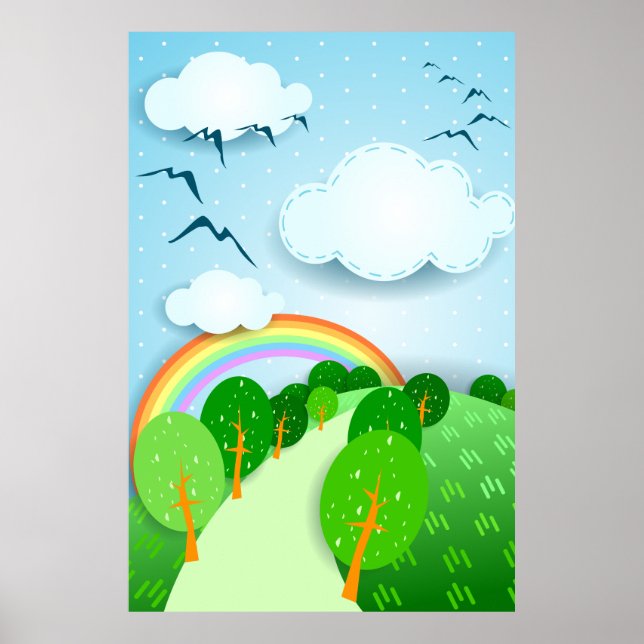 Fantasy landscape, poster (Front)