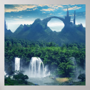 Fantasy Landscape Poster