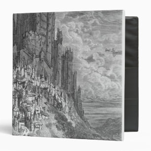 Fantasy landscape with town and castle binder