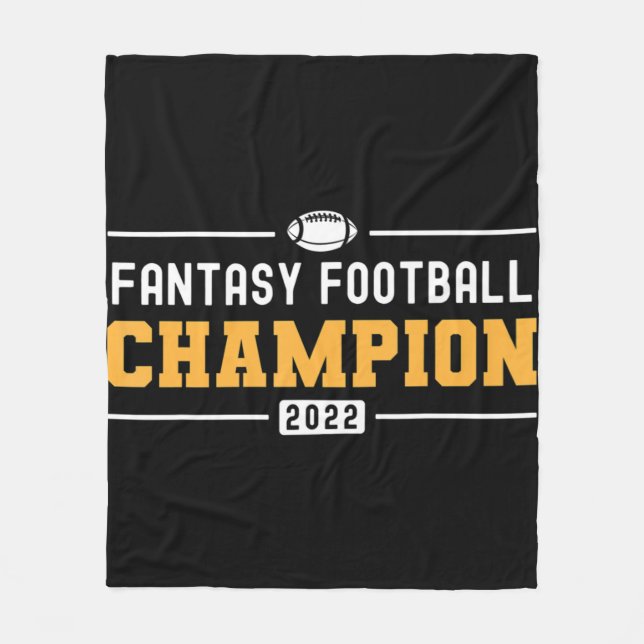 Fantasy League Champ 2022 Winner Fantasy Football  Fleece Blanket (Front)
