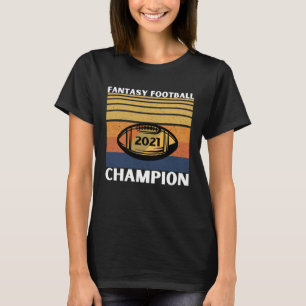 Fantasy League Champion FFL Football 2021 Winner v T-Shirt