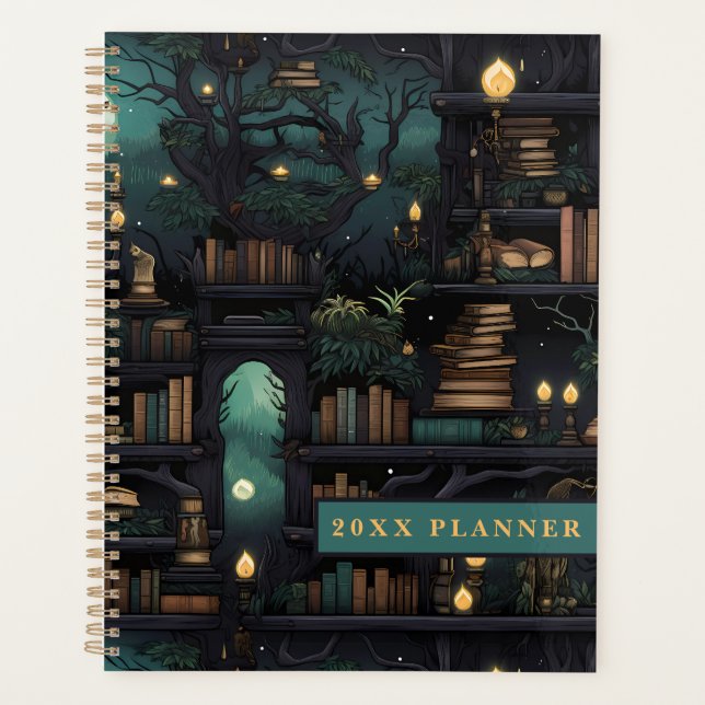 Fantasy Library Bookshelf Planner - The Ruins (Front)