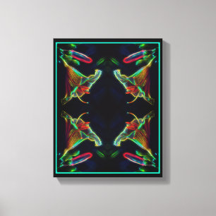 Fantasy Lily Abstract Flower Art   Canvas Print