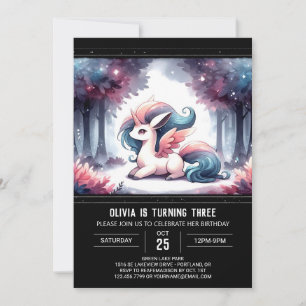 Fantasy Little Horse Birthday Invitation