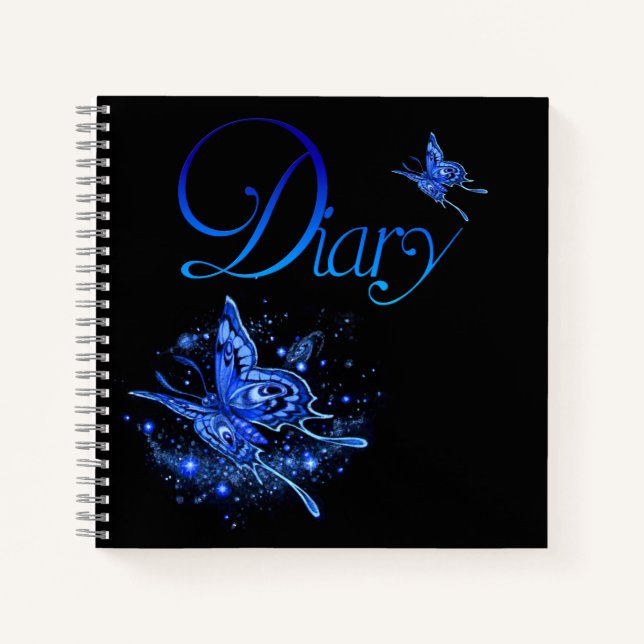 Fantasy Lunar Moth  Diary Notebook (Front)
