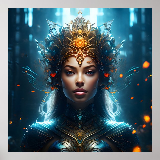 Fantasy magic art woman poster (Front)