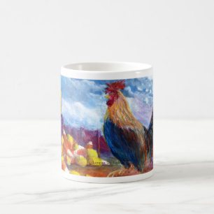 Fantasy Make Believe Chickens and Candy Corn Coffee Mug