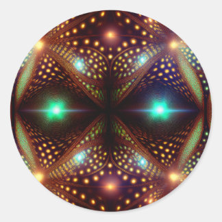 Fantasy Mandelbrot Fractal Classic Round Sticker