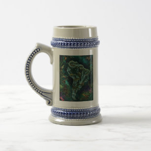 Fantasy Map of South America Jungle Wildlife Beer Stein