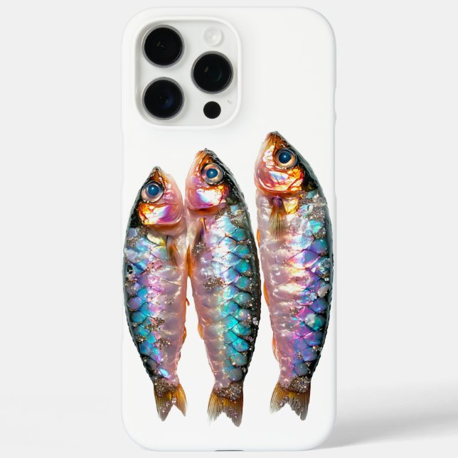 Fantasy Marine Creatures with Iridescent Glitter  Case-Mate iPhone Case (Back)