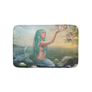 Fantasy Marine Mermaid Ariek Bath Mat