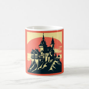 Fantasy Medieval Castle - Woodcut 4 Coffee Mug