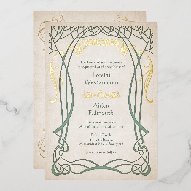 Fantasy Medieval Celtic Wedding (Front/Back)