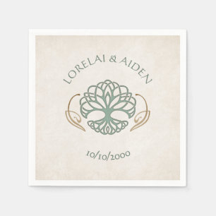 Fantasy Medieval Celtic Wedding Napkin