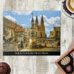 Fantasy Medieval Village Europe Puzzle<br><div class="desc">Puzzle featuring a fantasy scene of a medieval European village. With lots of small details this is an interesting puzzle.</div>