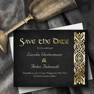 Fantasy Medieval Wedding Save the Date Card