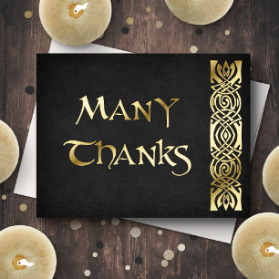 Fantasy Medieval Wedding Thank You Card