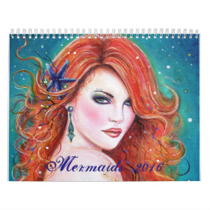 Fantasy mermaid calender 2016 by Renee Lavoie Calendar