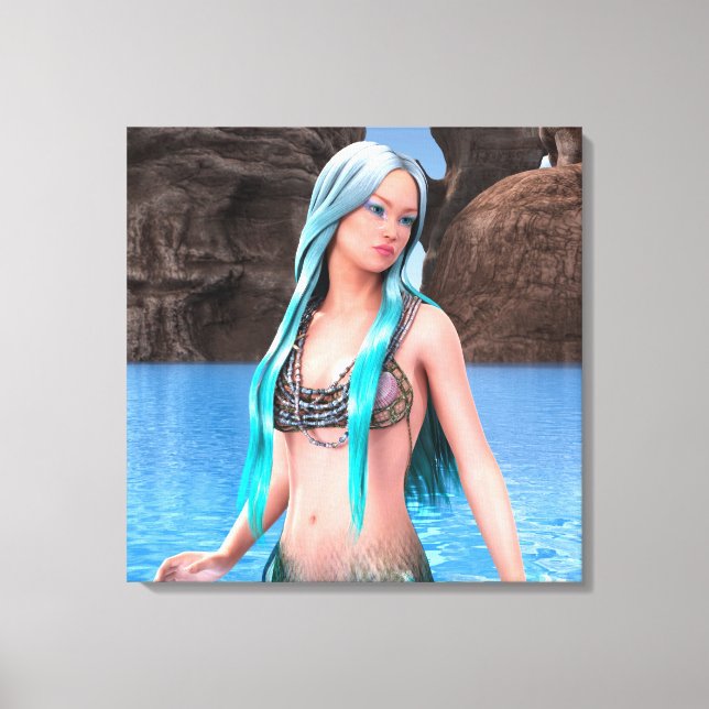 Fantasy Mermaid Canvas Print (Front)
