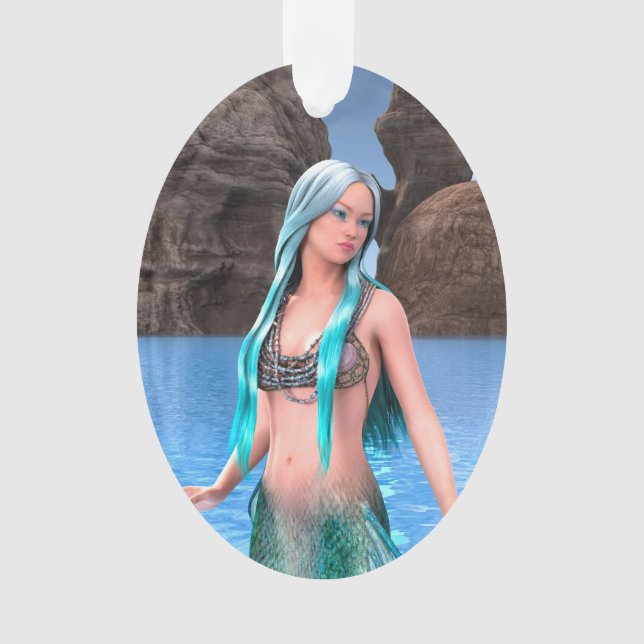 Fantasy Mermaid Ornament (Front)
