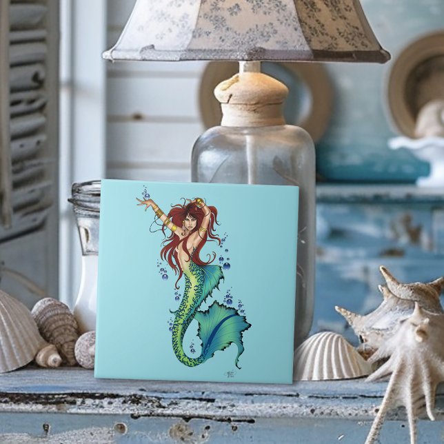 Fantasy Mermaid Teal Tail Tile (Creator Uploaded)