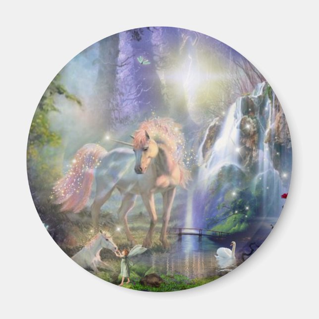 fantasy Mother Unicorn and Baby Magnet (Front)