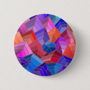 Fantasy Mountains View from the Sky 2 Inch Round Button