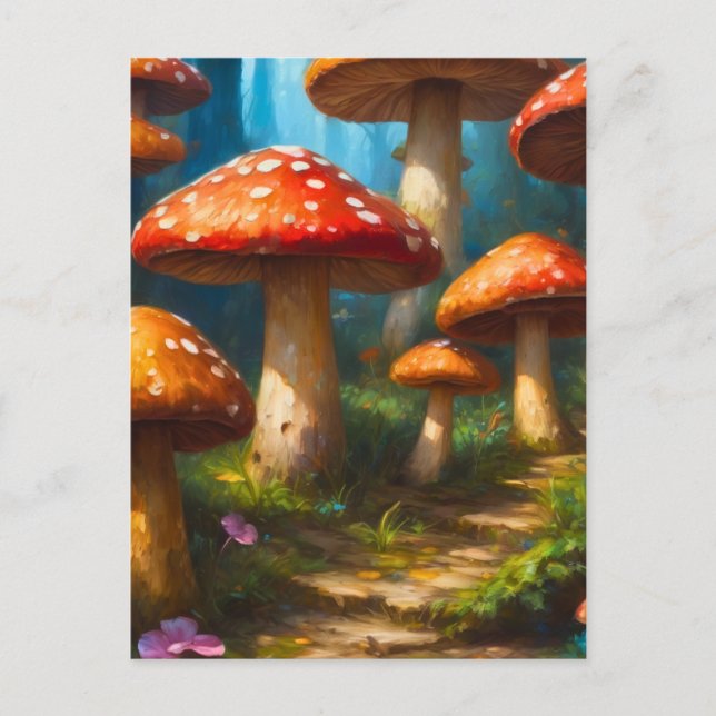 Fantasy Mushrom Postcard (Front)